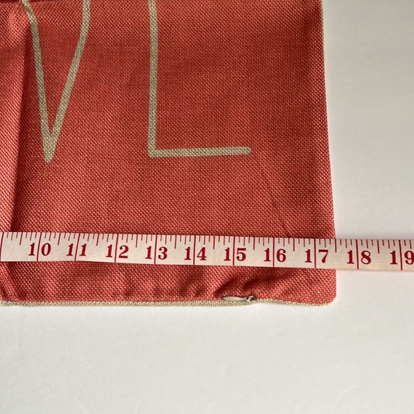 LOVE Square Pillow Cover NWOT - Picture 3 of 6